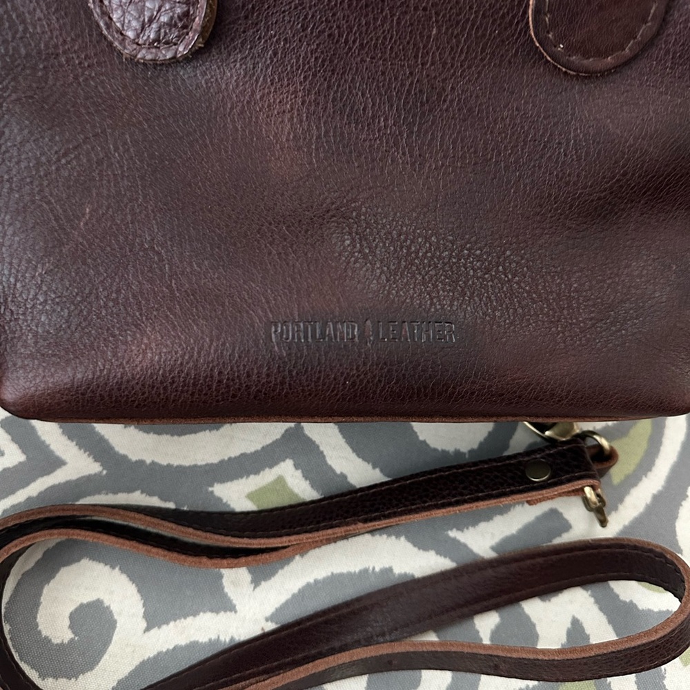 Portland Leather Goods small Raindrop bag in Coldbrew - Picture 5 of 6